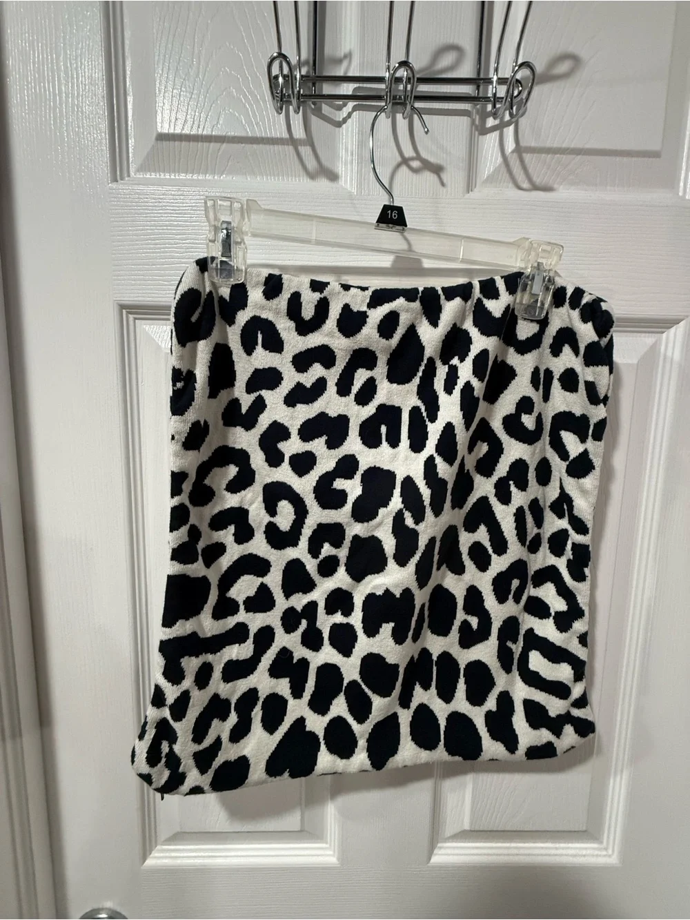 Hobby Lobby Navy and White Leopard Print Throw Pillow Cover